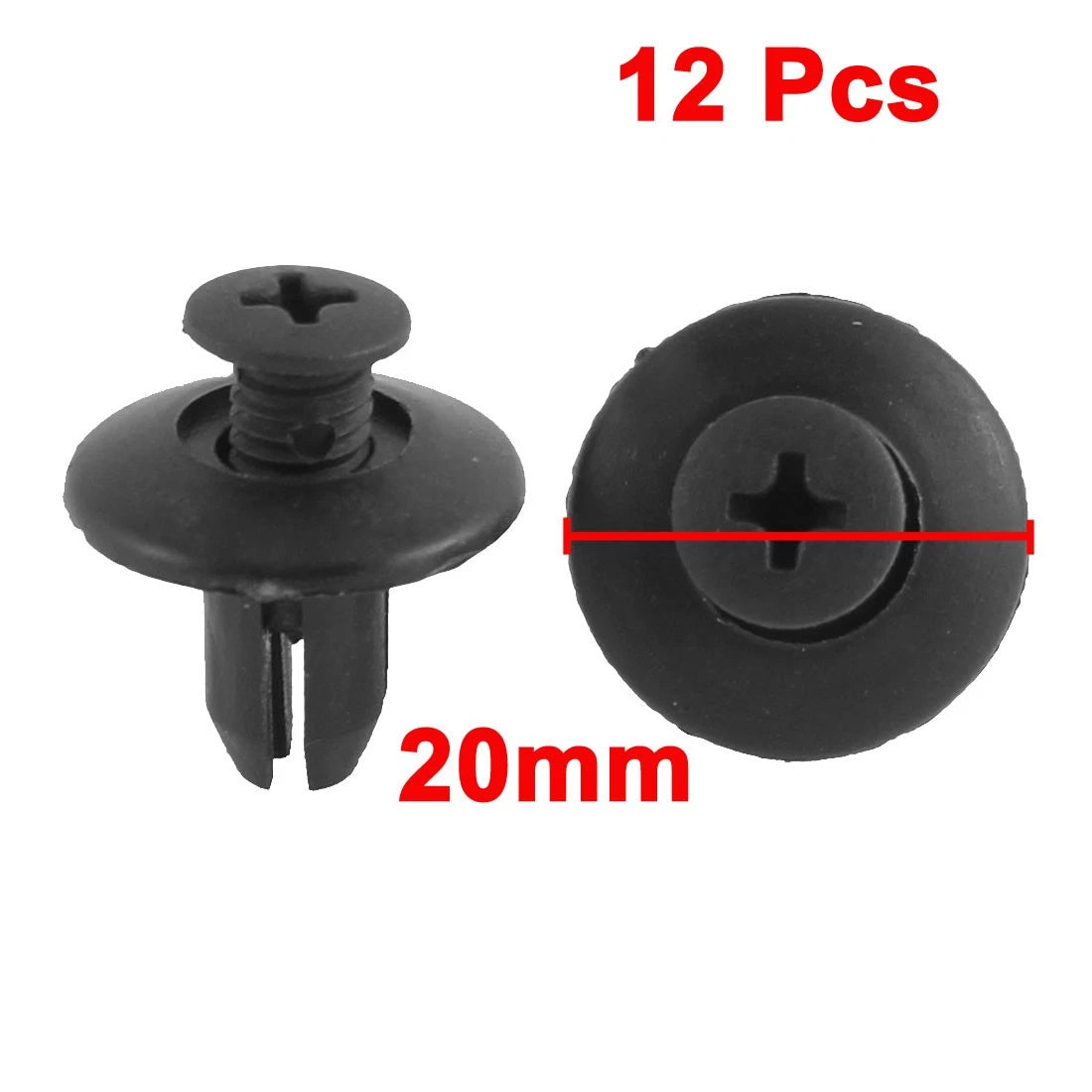 12 Pcs Push Rivet Clips 8mm Hole for Hyundai Kia (OEM Replacement) (1995–2024)