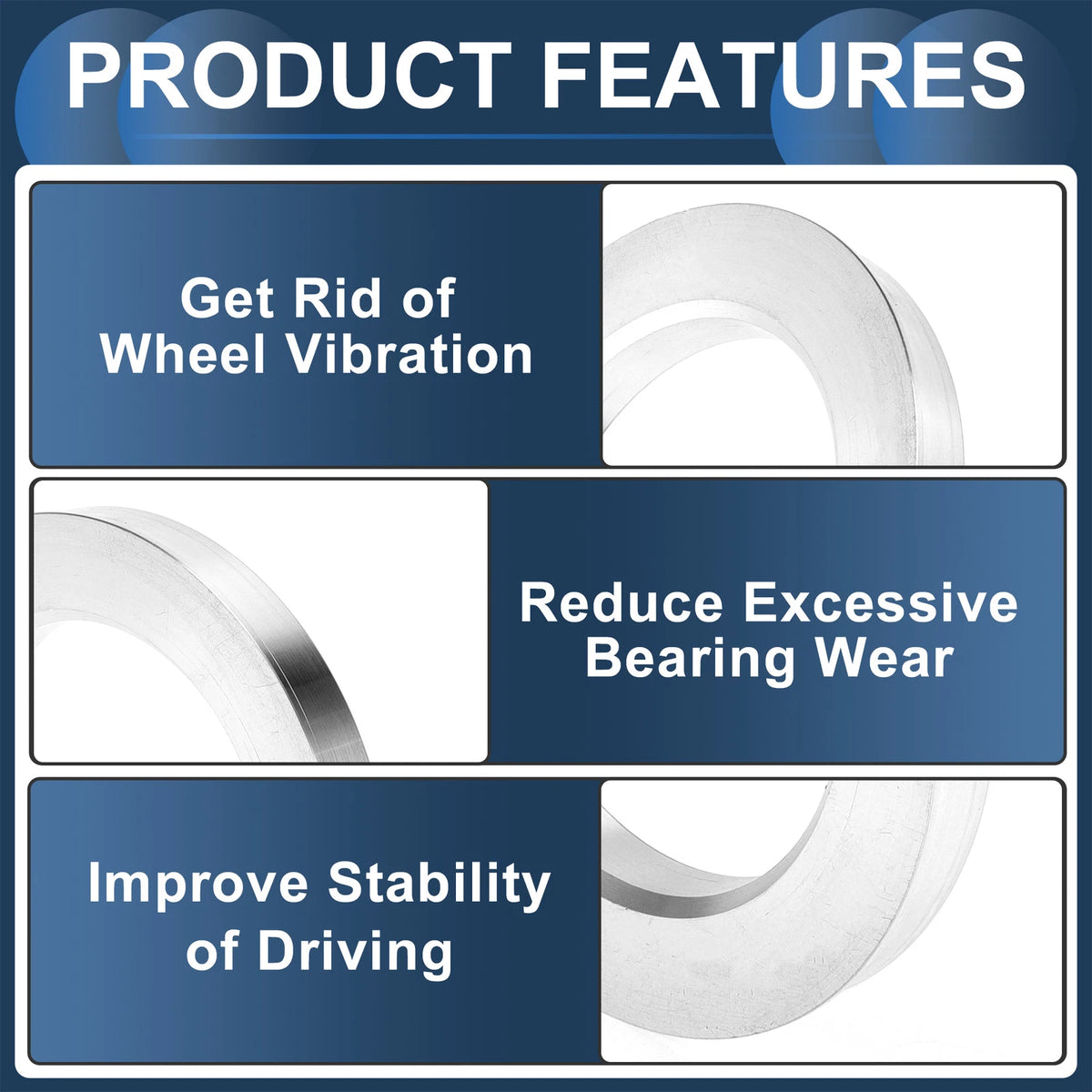 Set of 4 Wheel Hub Centric Rings for OD 83.1mm ID 57.1mm