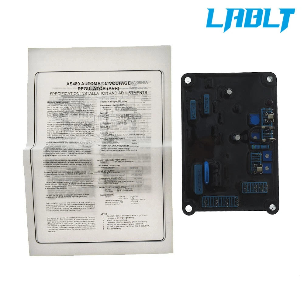Automatic Voltage Regulator AVR AS480 for LABLT (100-264 Vac, 1 Phase)