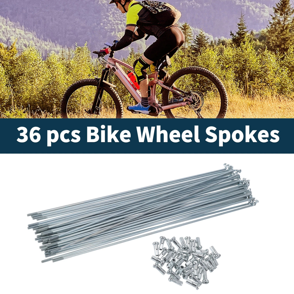 Bicycle Spokes Nipple Set 45 Steel Galvanized 13G for Universal (Any Year)
