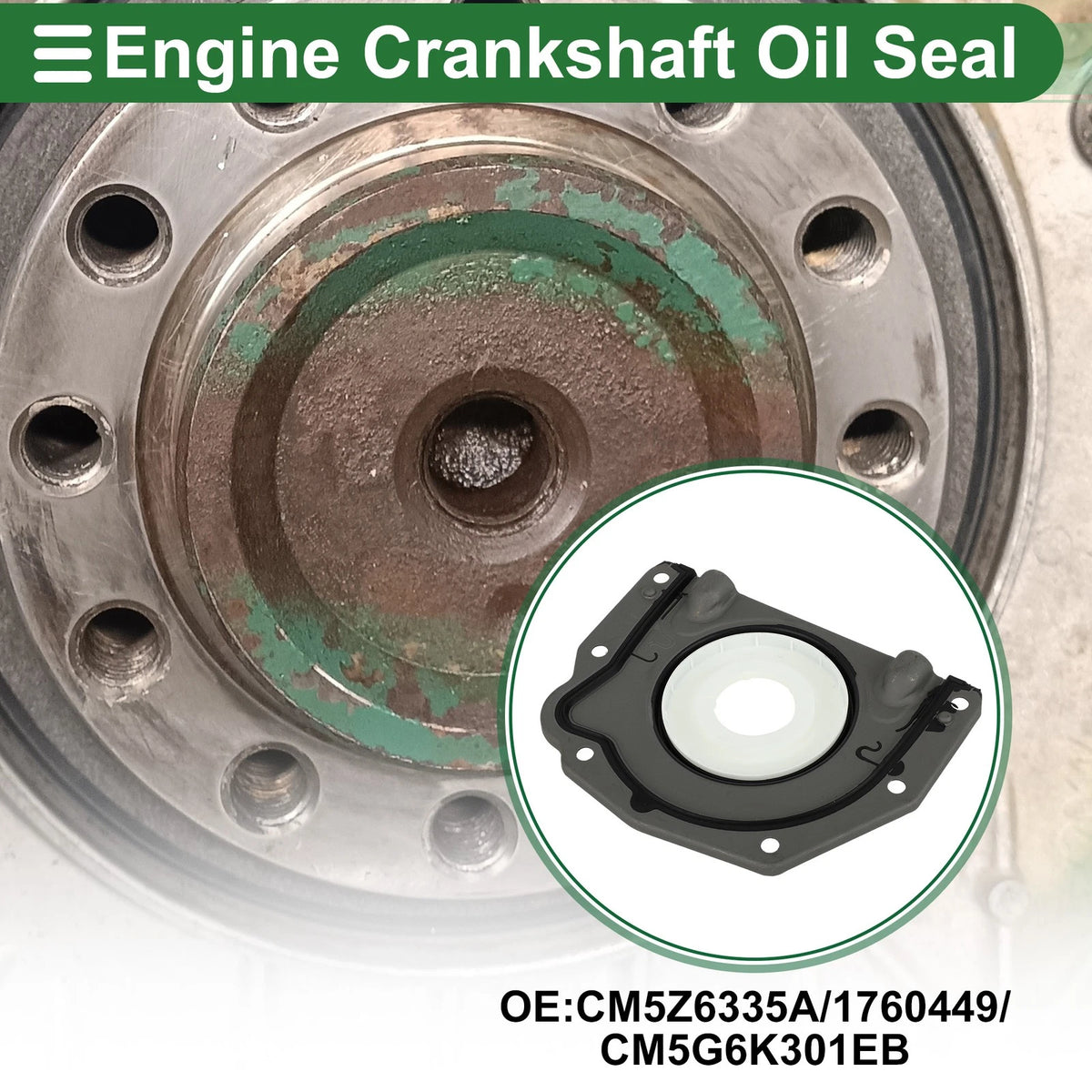 Rear Crankshaft Oil Seal with Flange for Ford Fiesta (2014–2019)