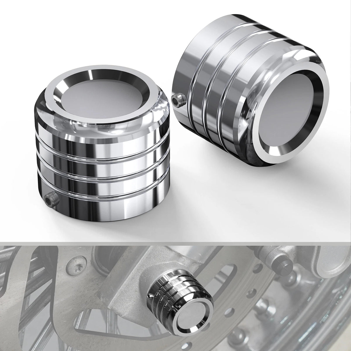 2X Front Axle Cap Nut Cover for Harley Roadster XL1200CX (2016–2022)