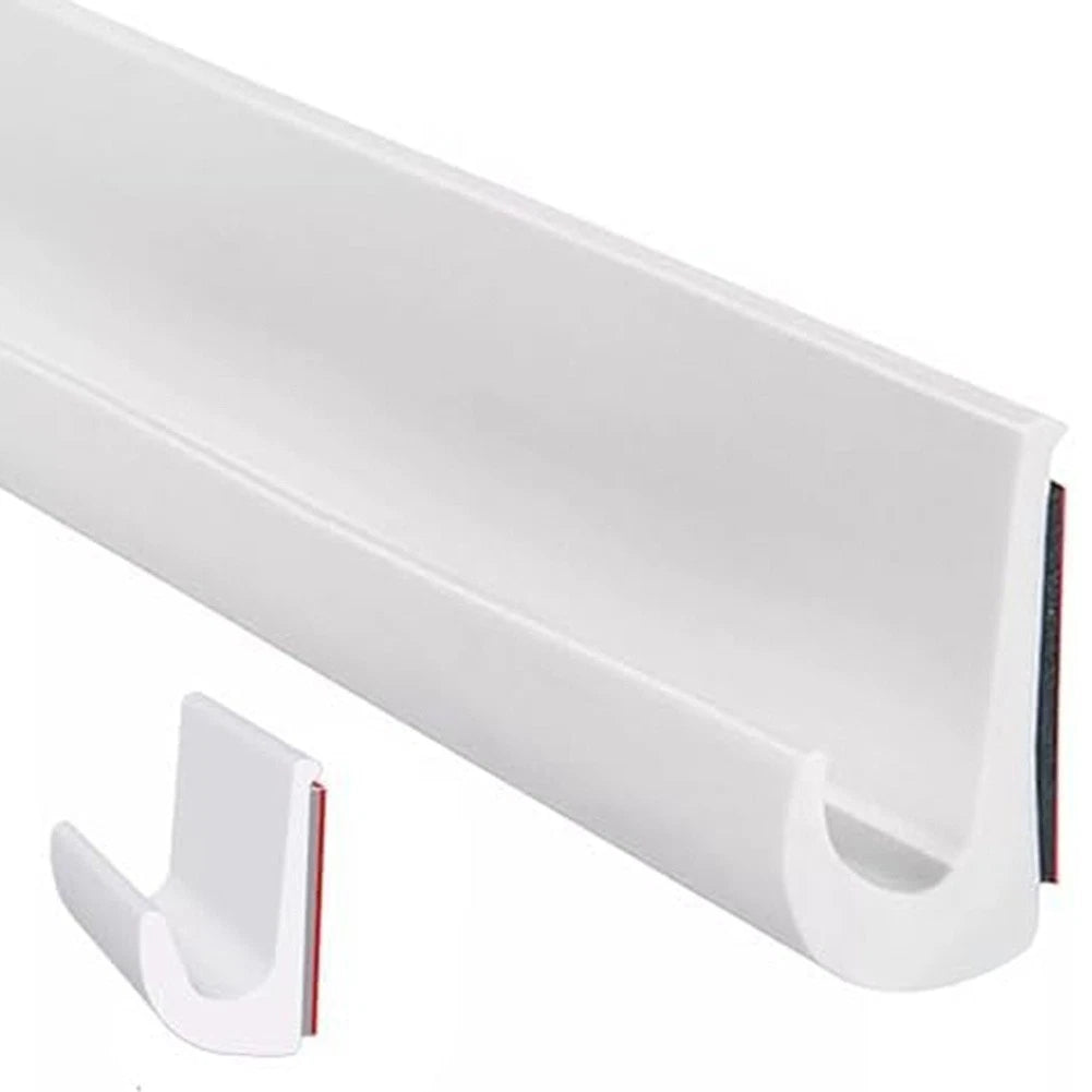 Rain Gutter Roof Drain Diverter for Vehicles (Easy Install, White)
