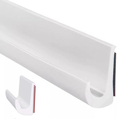 Rain Gutter Roof Drain Diverter for Vehicles (Easy Install, White)