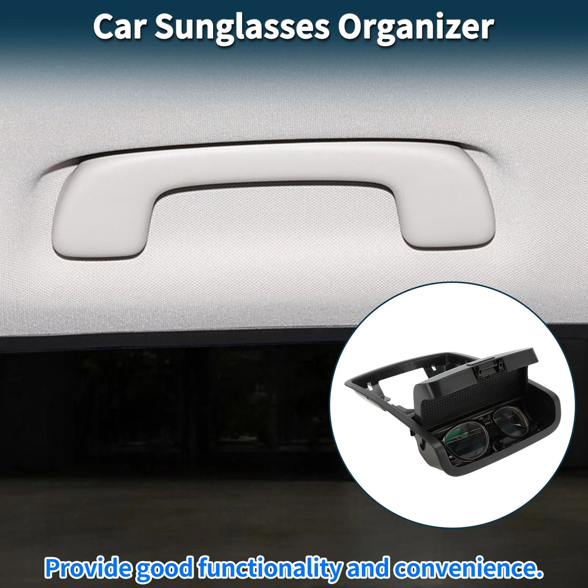 Car Sunglasses Case for Volkswagen Jetta Vento MK6 (2011–2014) Black