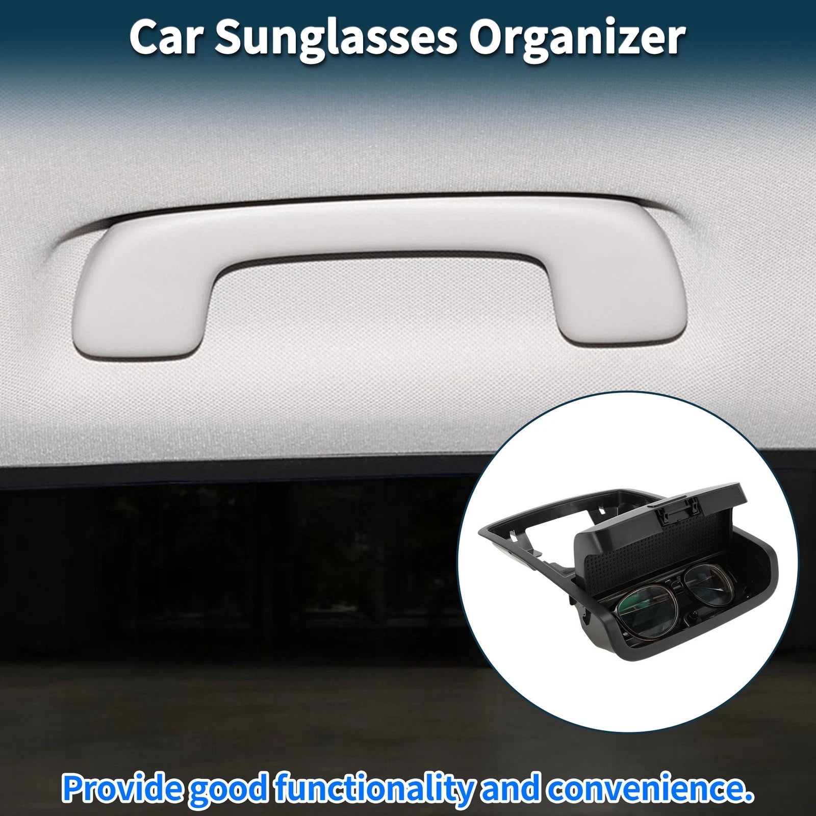 Car Sunglasses Case for Volkswagen Jetta Vento MK6 (2011–2014) Black