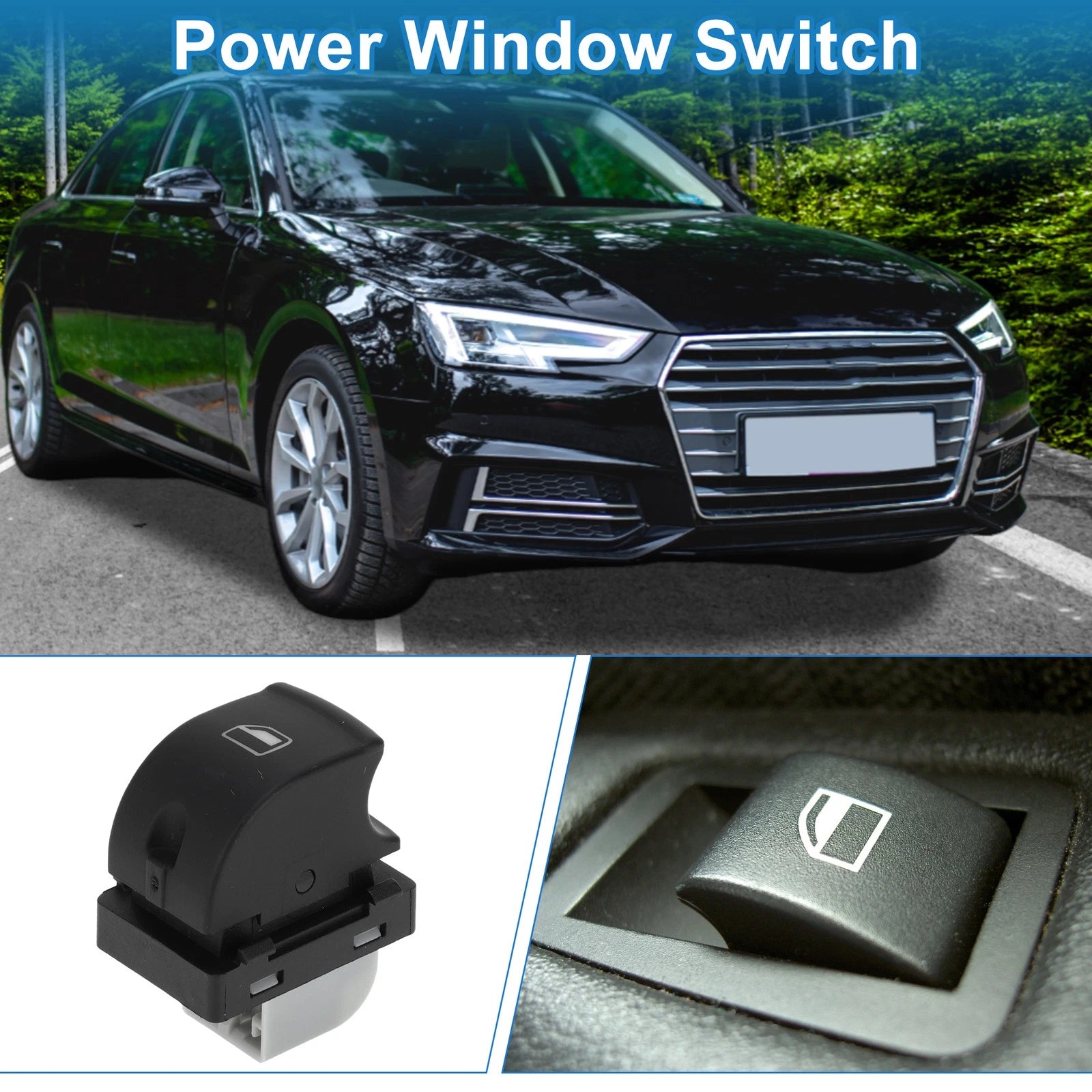 Passenger Side Power Window Switch for Audi A4 A6 (2005–2015)