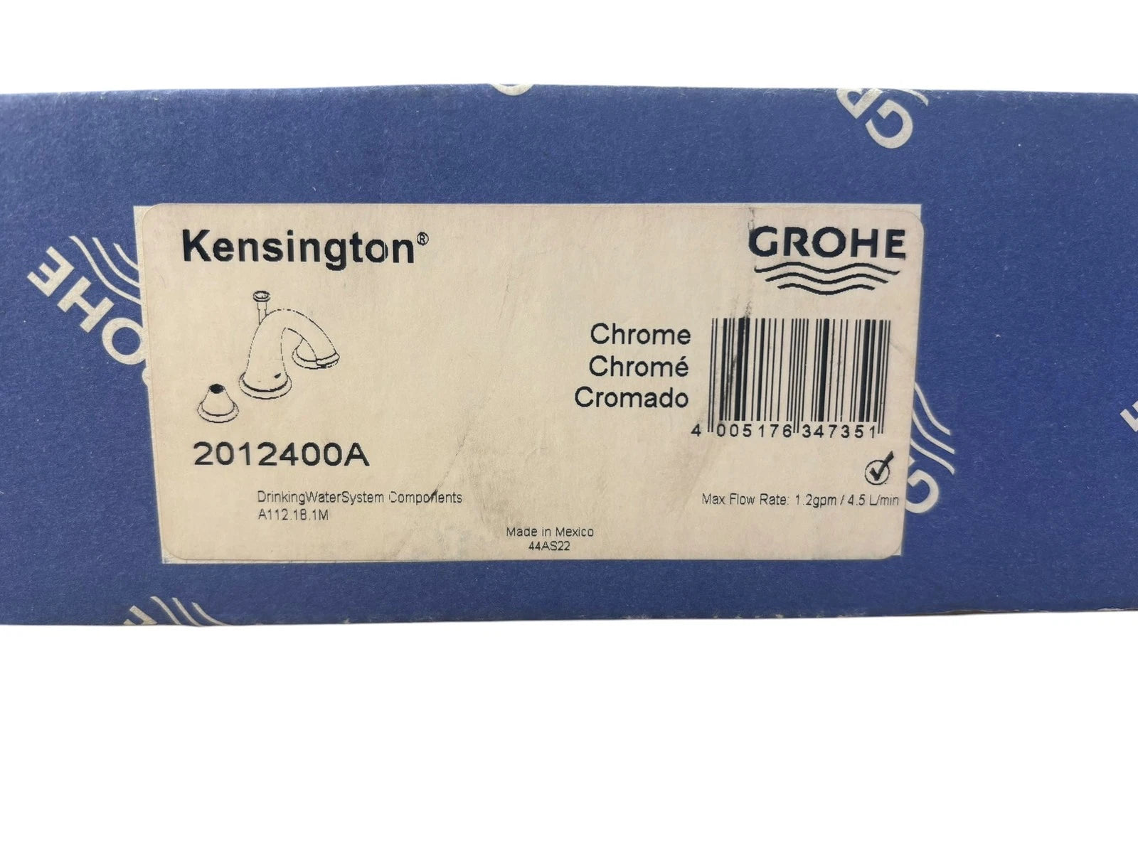 Chrome Bathroom Faucet 8-inch 2-Handle for Grohe Kensington (2012400A)