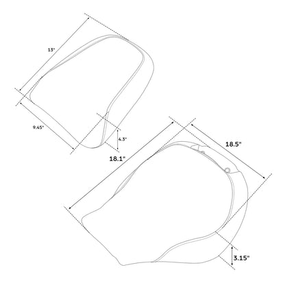 Driver & Passenger Seats for Harley Softail Fat Boy FLFB (2018–2025)
