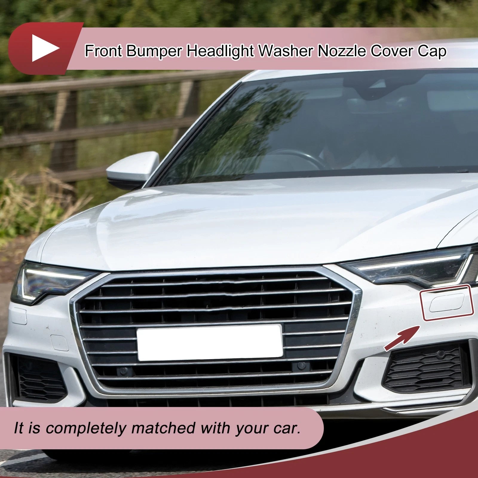 Front Left Windshield Washer Nozzle Cover for Audi A6 (2019–2024)