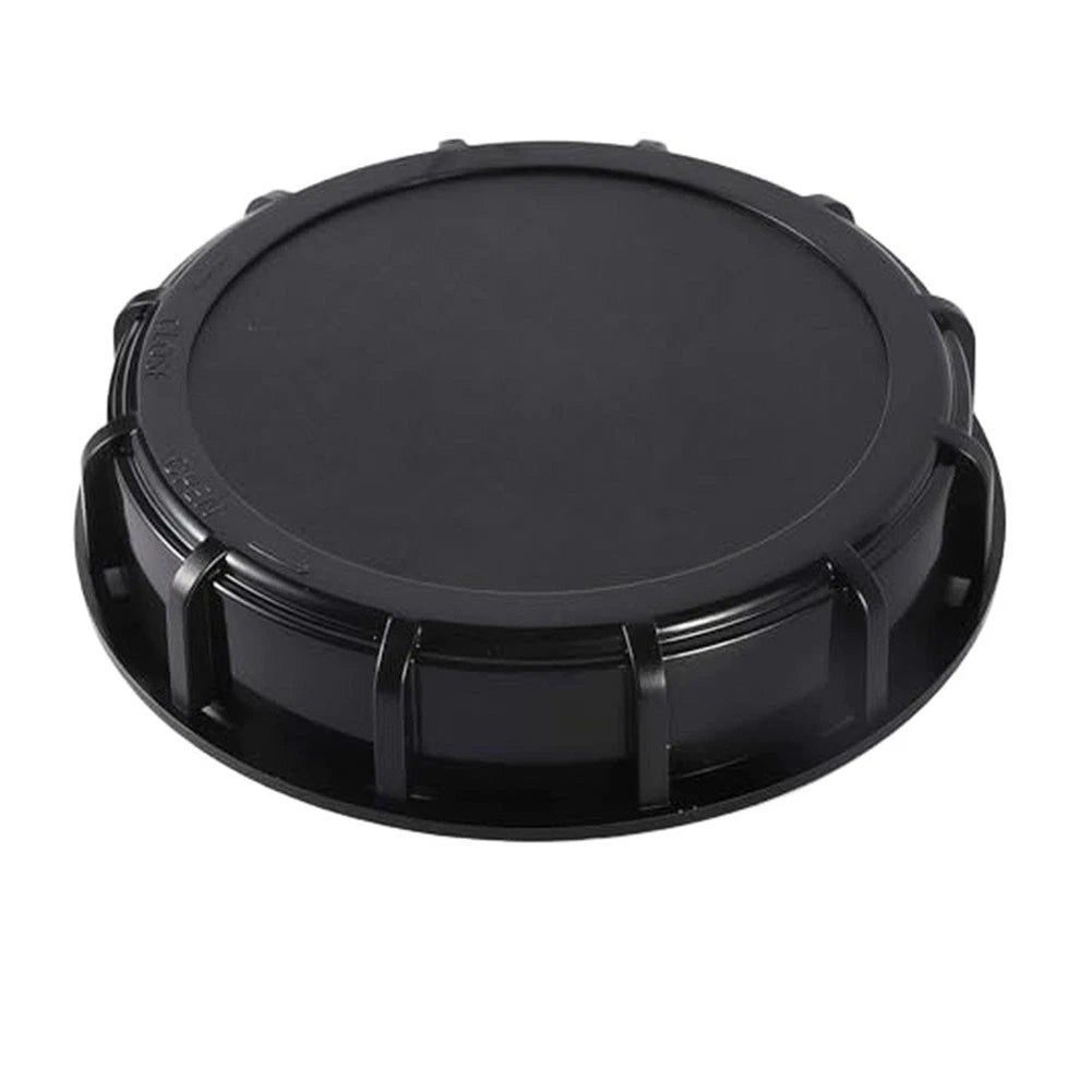163mm IBC Lid for 1000L Rainwater Tanks Black Plastic Threaded Closure