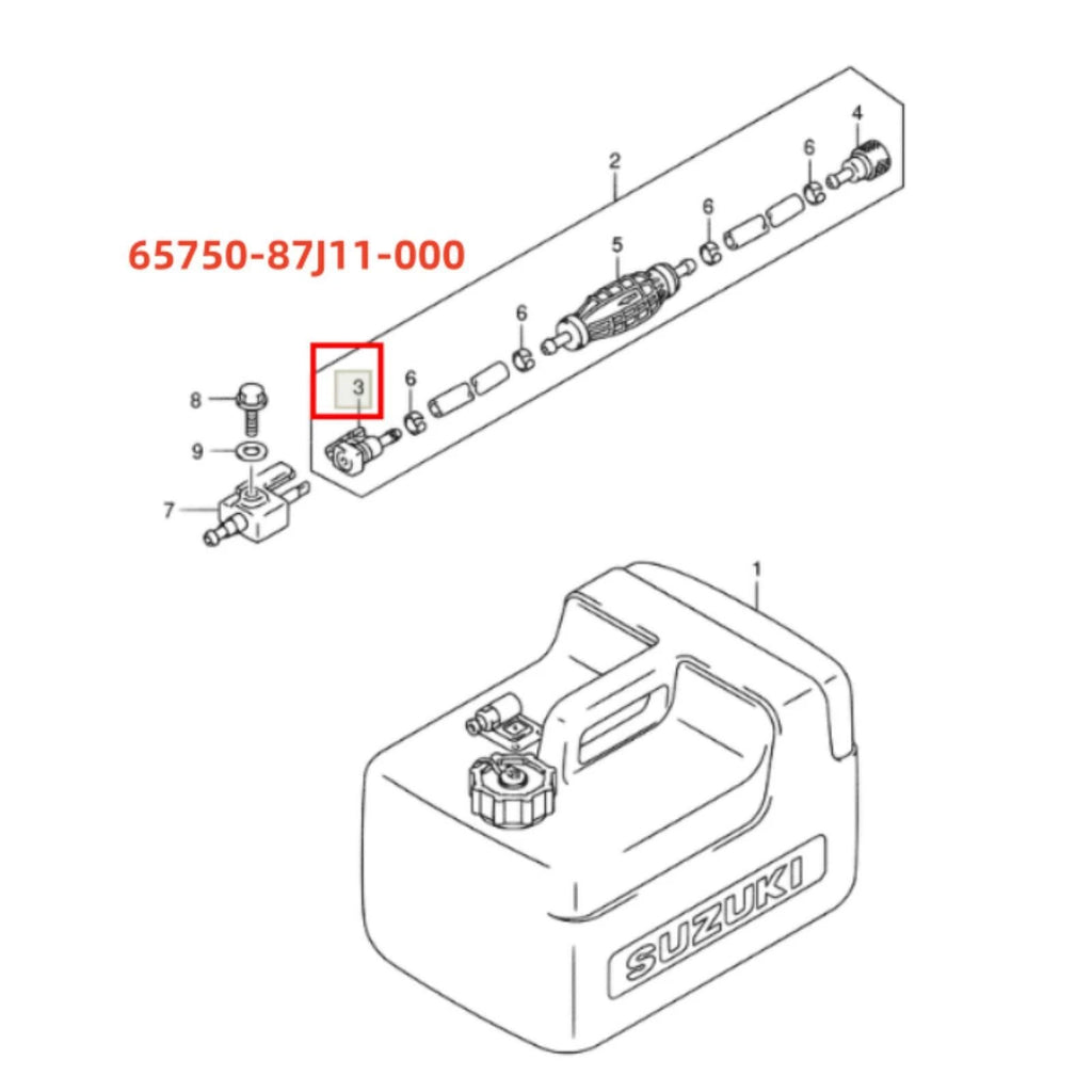 Fuel Connector Socket for Suzuki (65750-87J11)