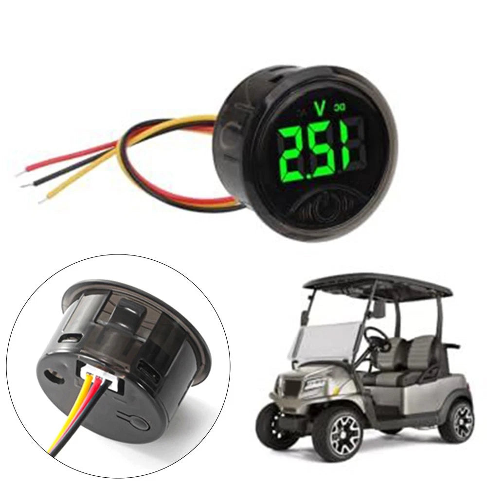 Touch Switch DC 7120V Battery Voltmeter for Cars and RVs