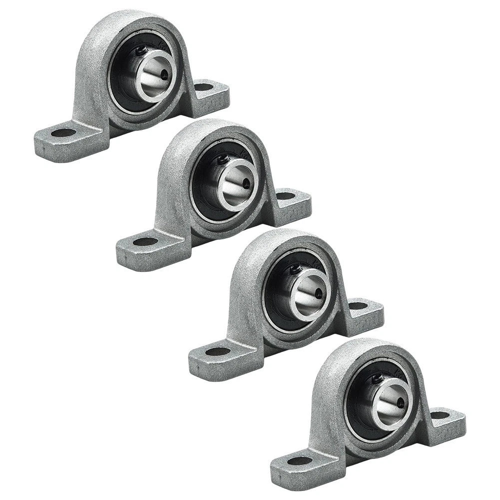 Set of 4 KP08 Spherical Roller Mounted Pillow Bearings for