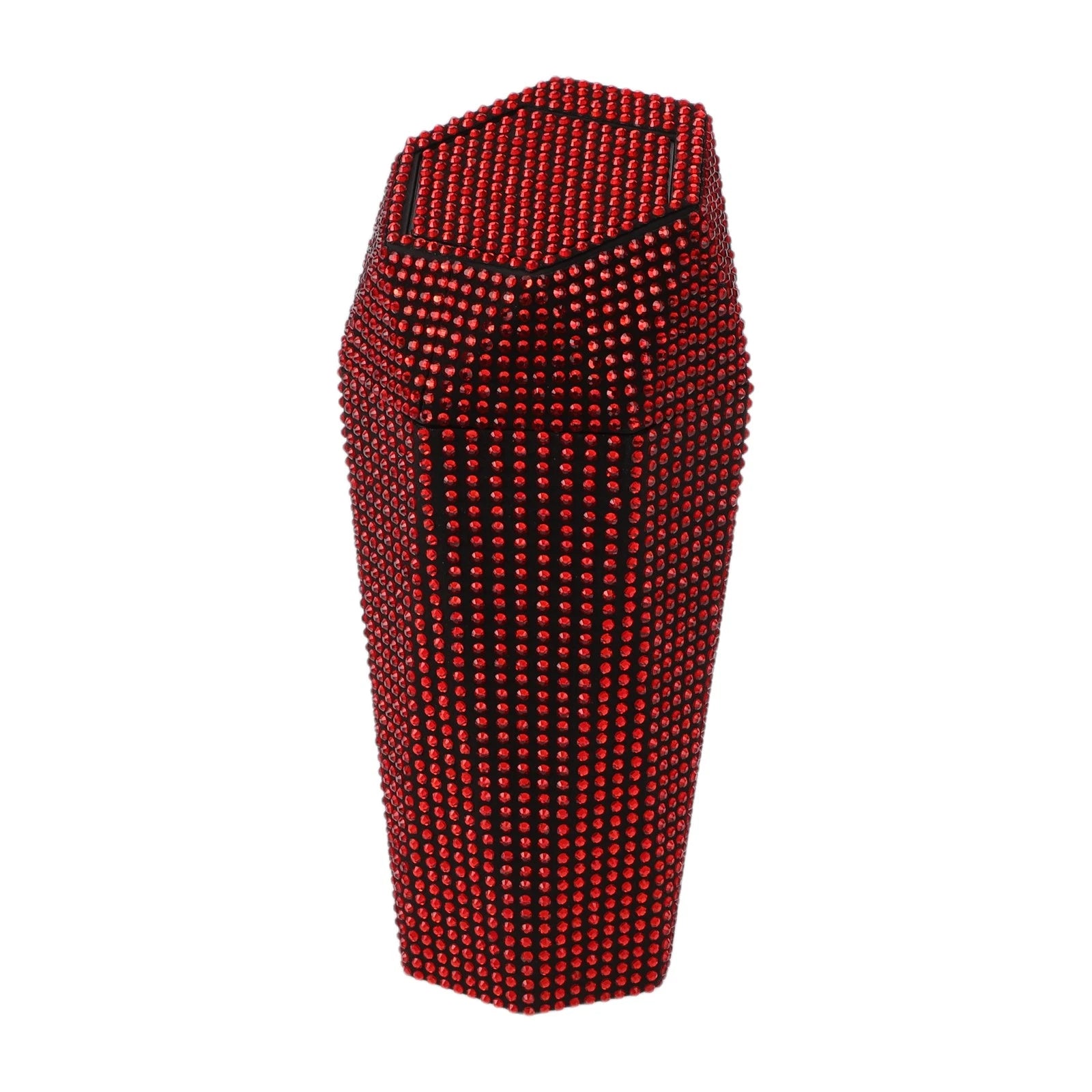 Car Trash Can for Front Seats (1 Pc) - ABS Rhinestone Red
