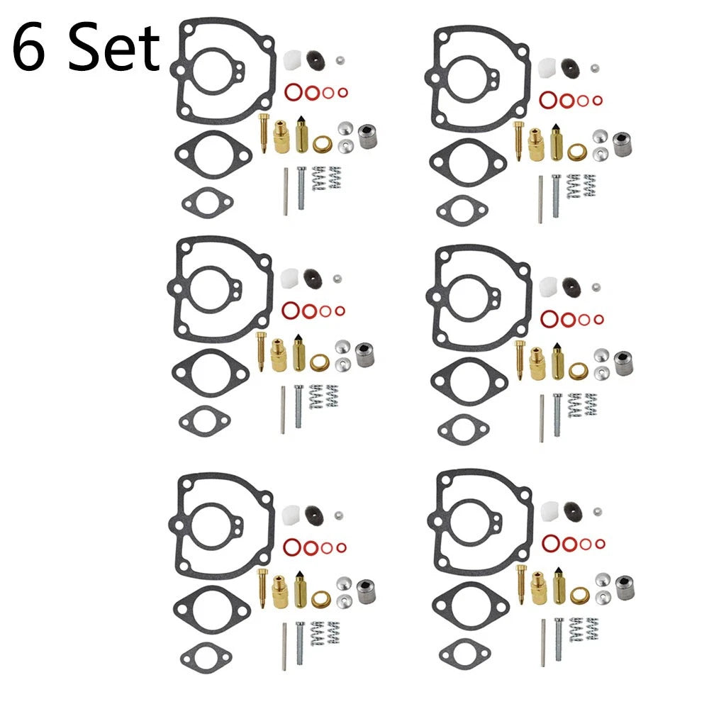 Set of 6 Carburetor Kits for IH Farmall Super H M W4 O4 W6 O6 Tractor