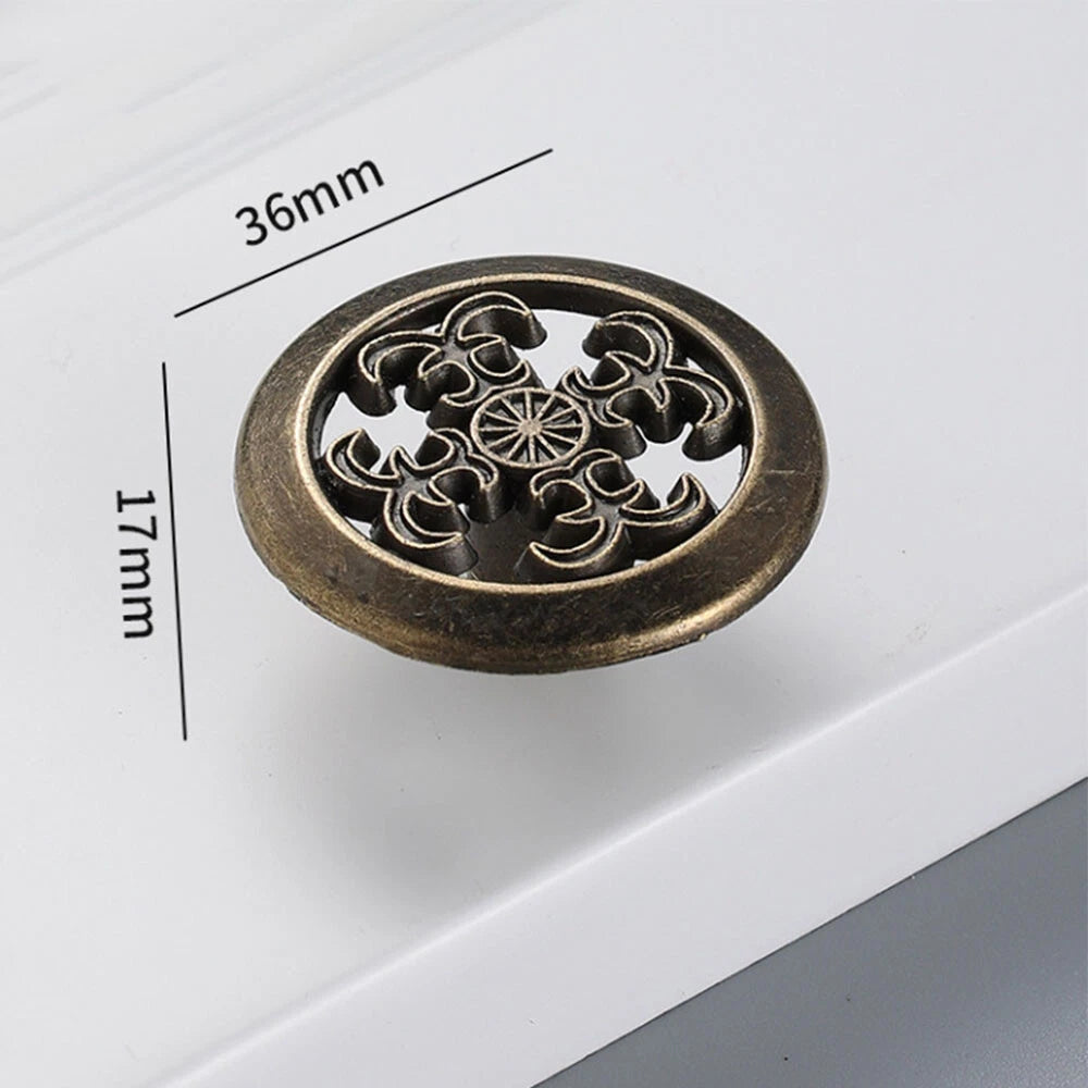 10Pcs Antique Pull Door Knob Cabine Pulls Drawer Cupboard Pull Handle Hardware
