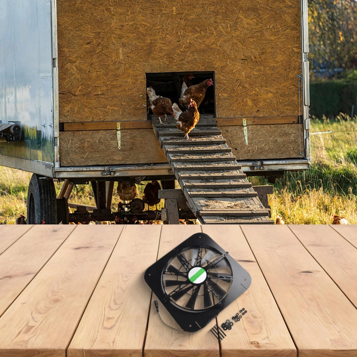 Solar Extractor Fan for Air Conveying (Performance Upgrade)