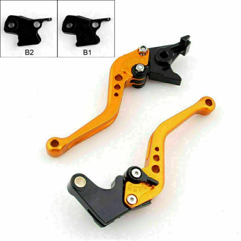 Short Brake Clutch Levers for BMW K1600 K1200 K1300 R1200 R/S/GS (2010–2023) Gold T9