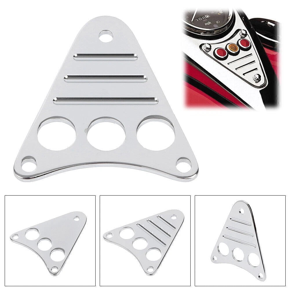 Chrome Dashboard Instrument Panel Trim for Kawasaki VN800 Vulcan Custom (1995–2006)