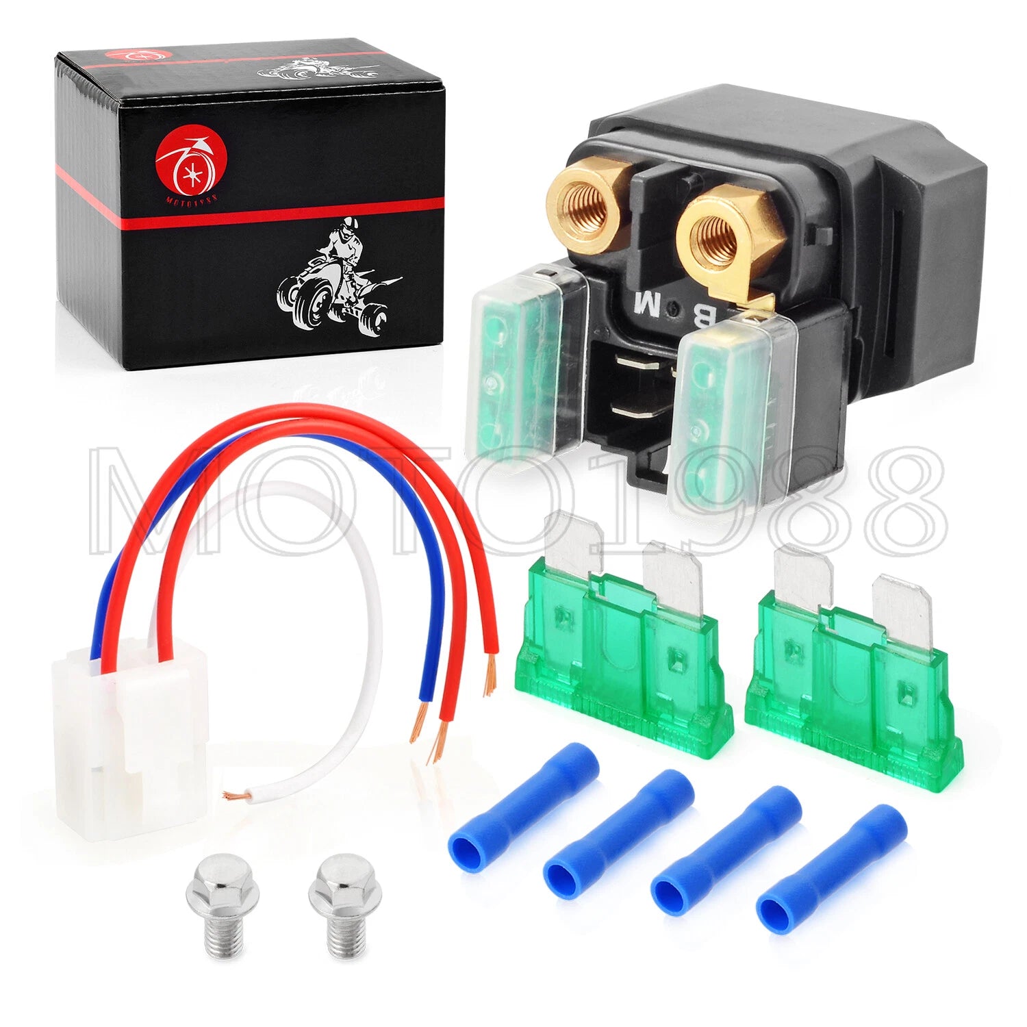 Starter Solenoid Relay Plug for Yamaha YZF-R6 R1 Big Bear 250 400 Bruin 250 350