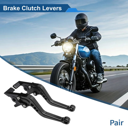 Adjustable Short Brake Clutch Lever for Aprilia Dorsoduro 900 (2017–2020) Black
