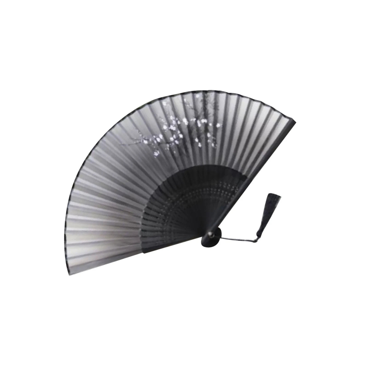 Folding Hand Held Black Fan for Chinese Classical Style (Retro)