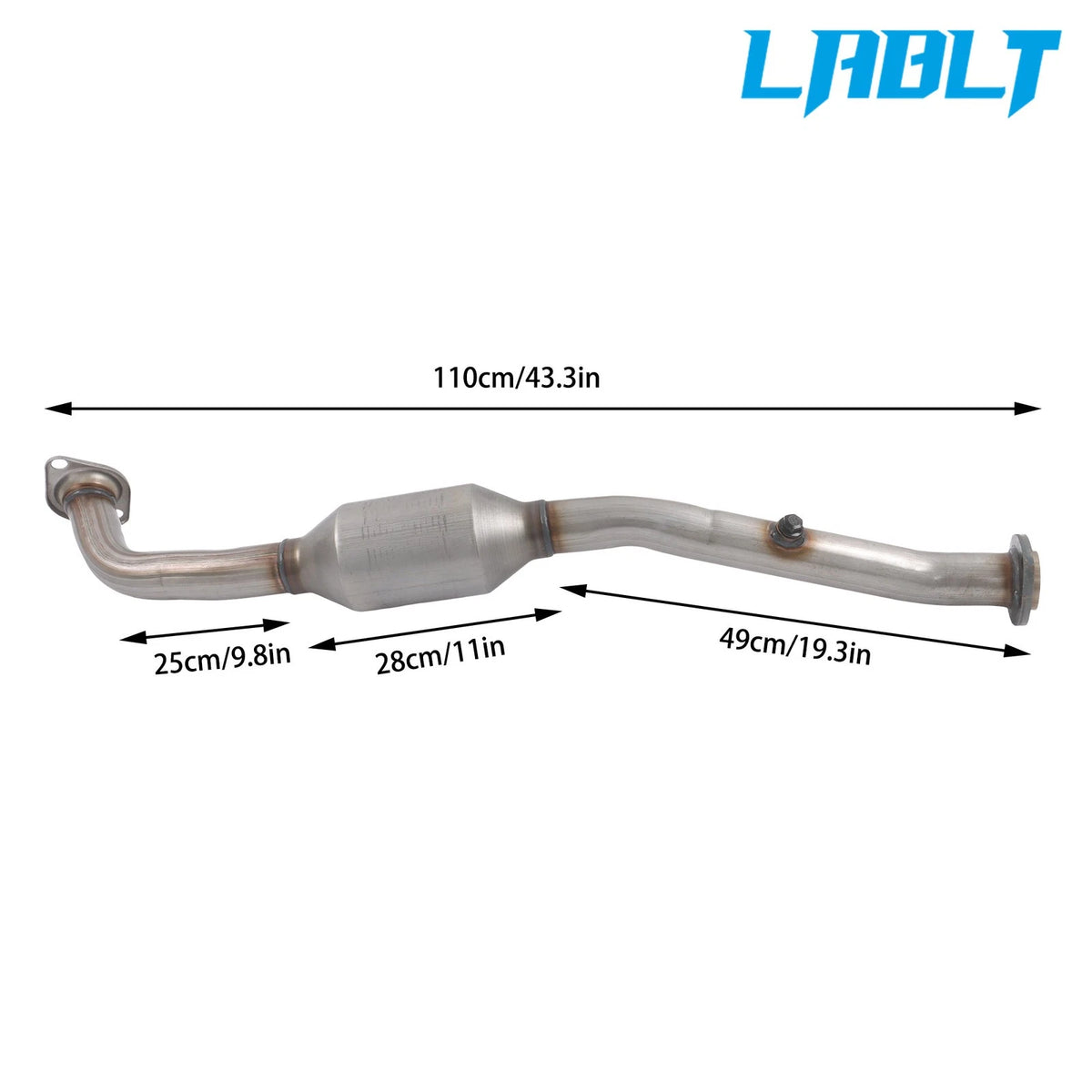 Front Side Catalytic Converter w/ Gasket for Toyota Highlander (2009–2013)