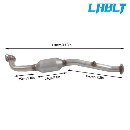 Front Side Catalytic Converter w/ Gasket for Toyota Highlander (2009–2013)