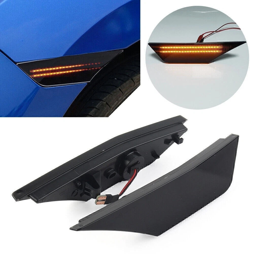 2X LED Dynamic Side Marker Turn Signal Light for Honda Civic (2016–2021)