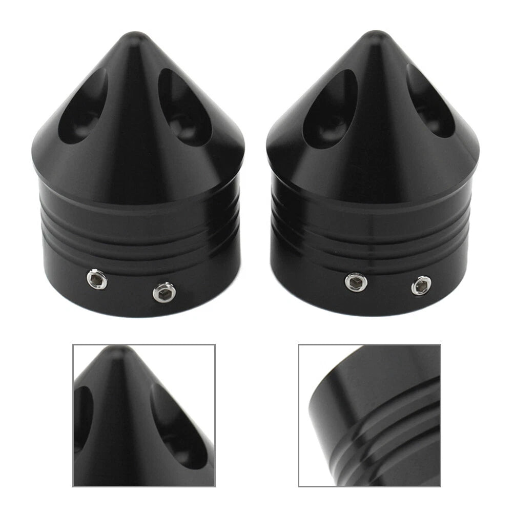 Front Wheel Axle Nut Covers for Harley Touring Road Glide Dyna Softail
