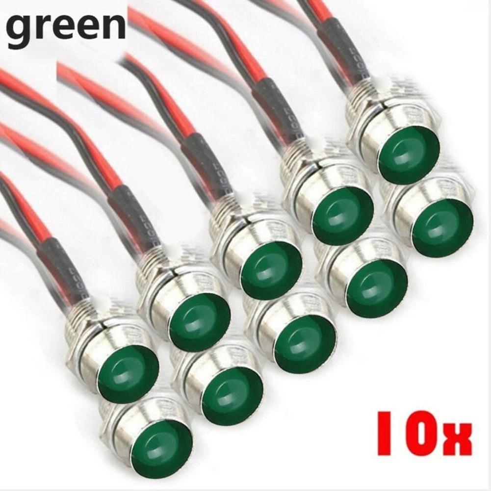 8mm LED Indicator Light for Boat (DC 12V)
