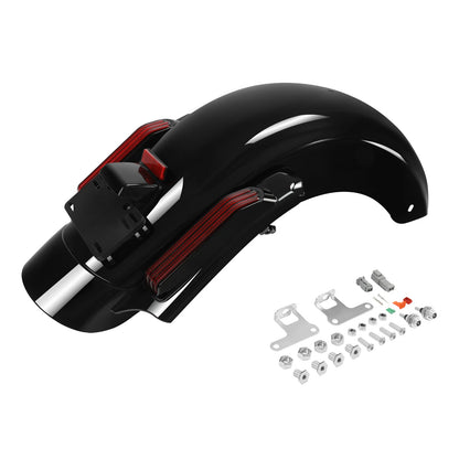 Rear Fender LED System for Harley Touring Road Glide (2014–2024) Vivid Black