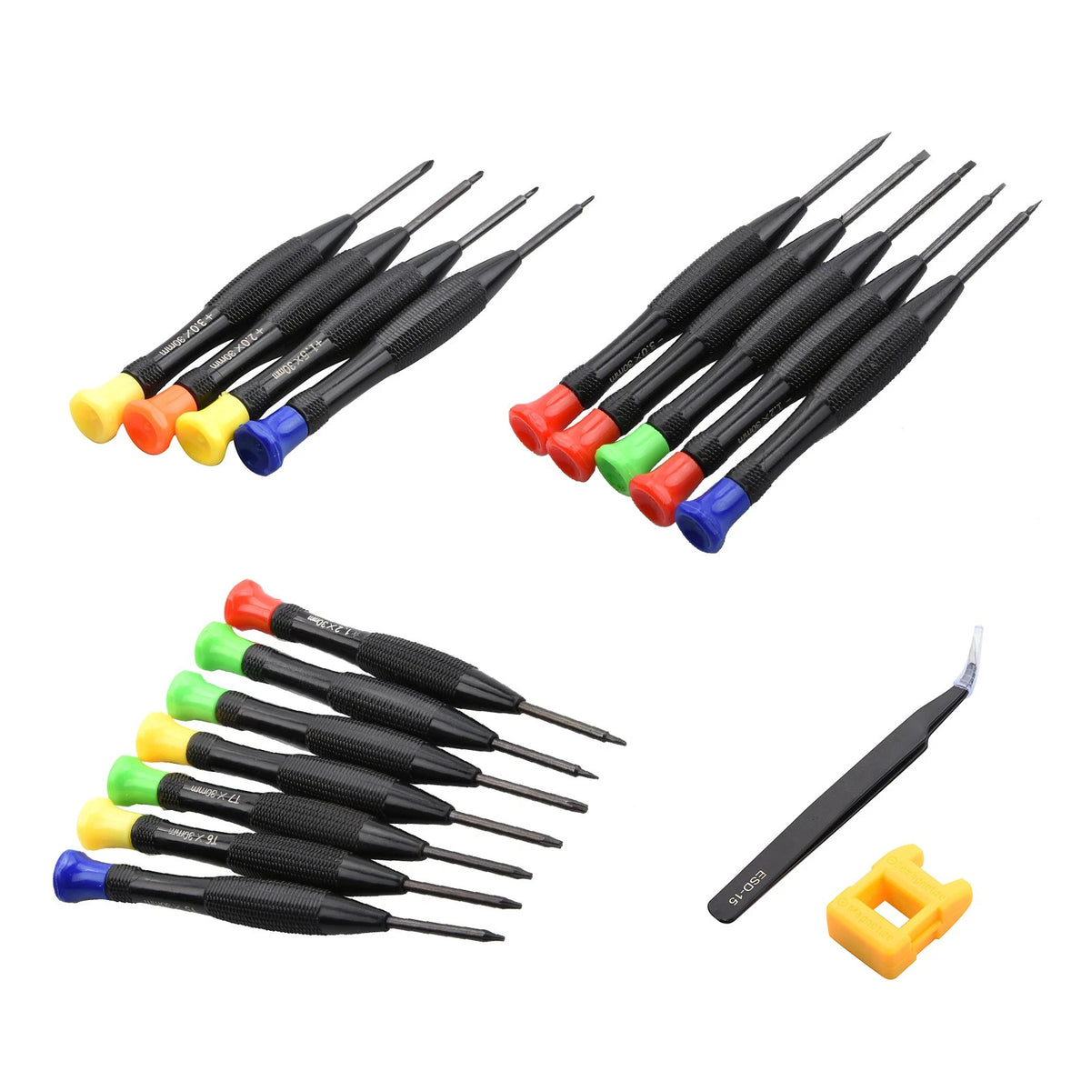 18PCS Precision Screwdriver Set with Magnetizer for Automotive Repairs