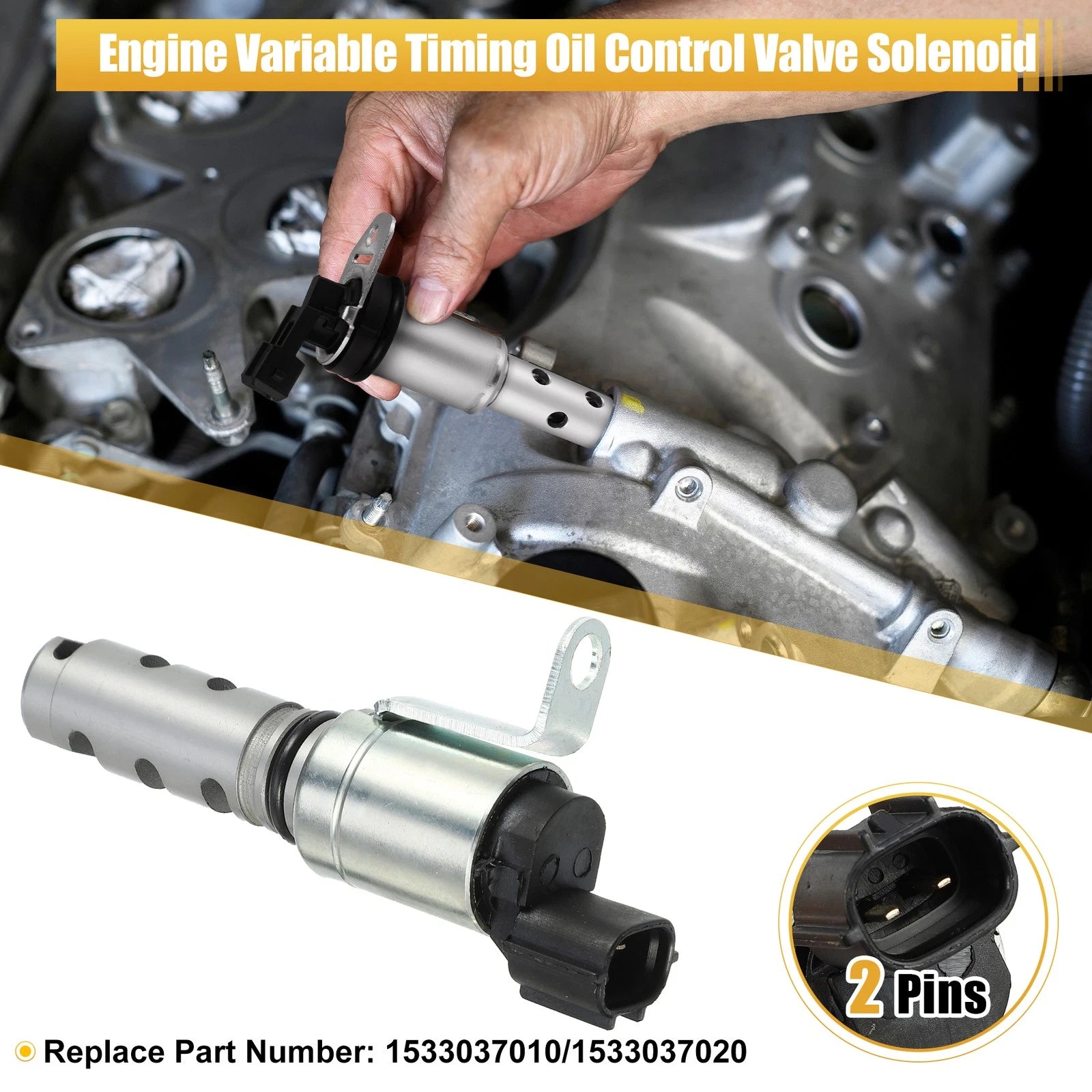Variable Valve Timing Solenoid Pair Left Right for Lexus CT200h (2011–2014)