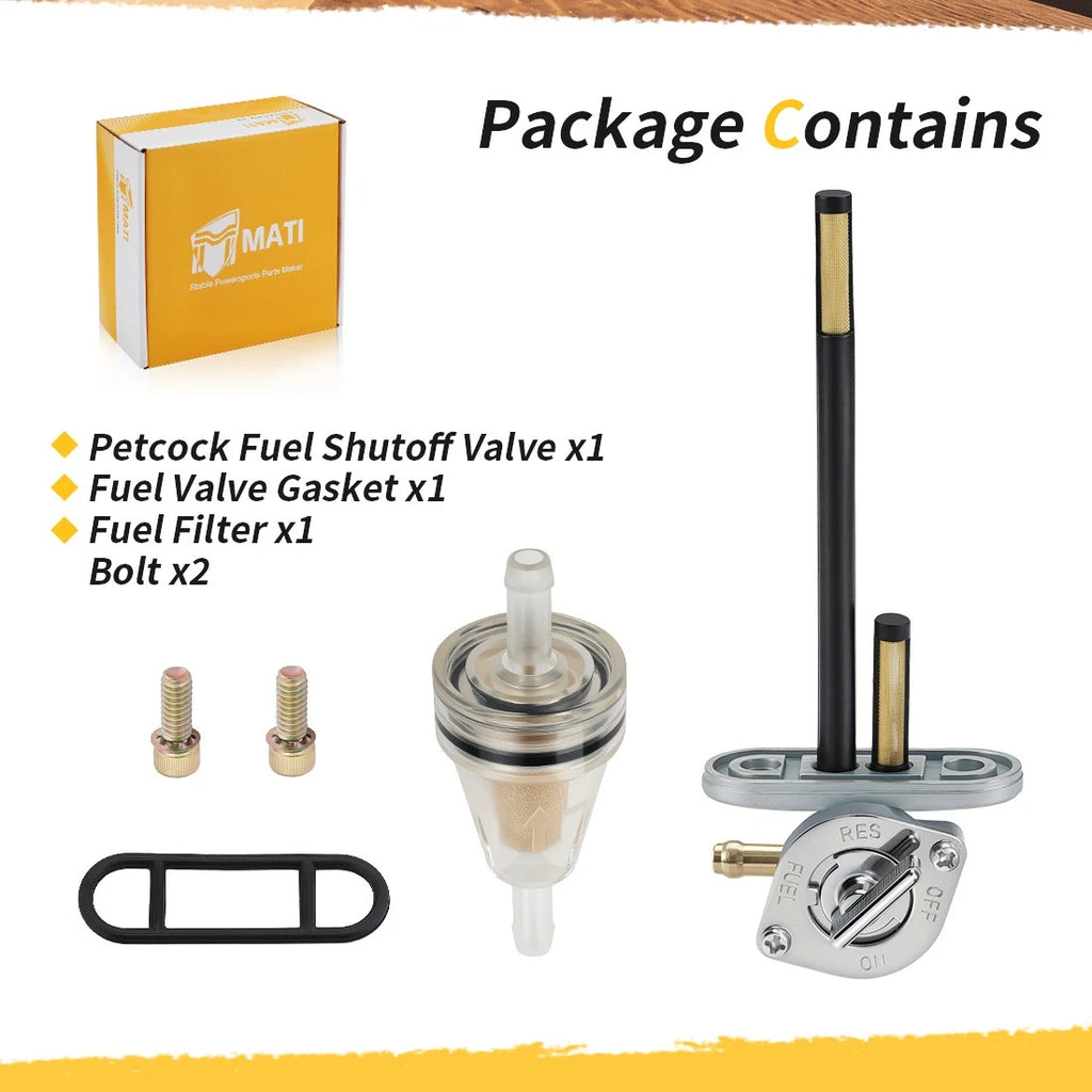 Aluminum Fuel Valve Petcock for Polaris Magnum 425, Big Boss, Scrambler 500 (1995–2005)