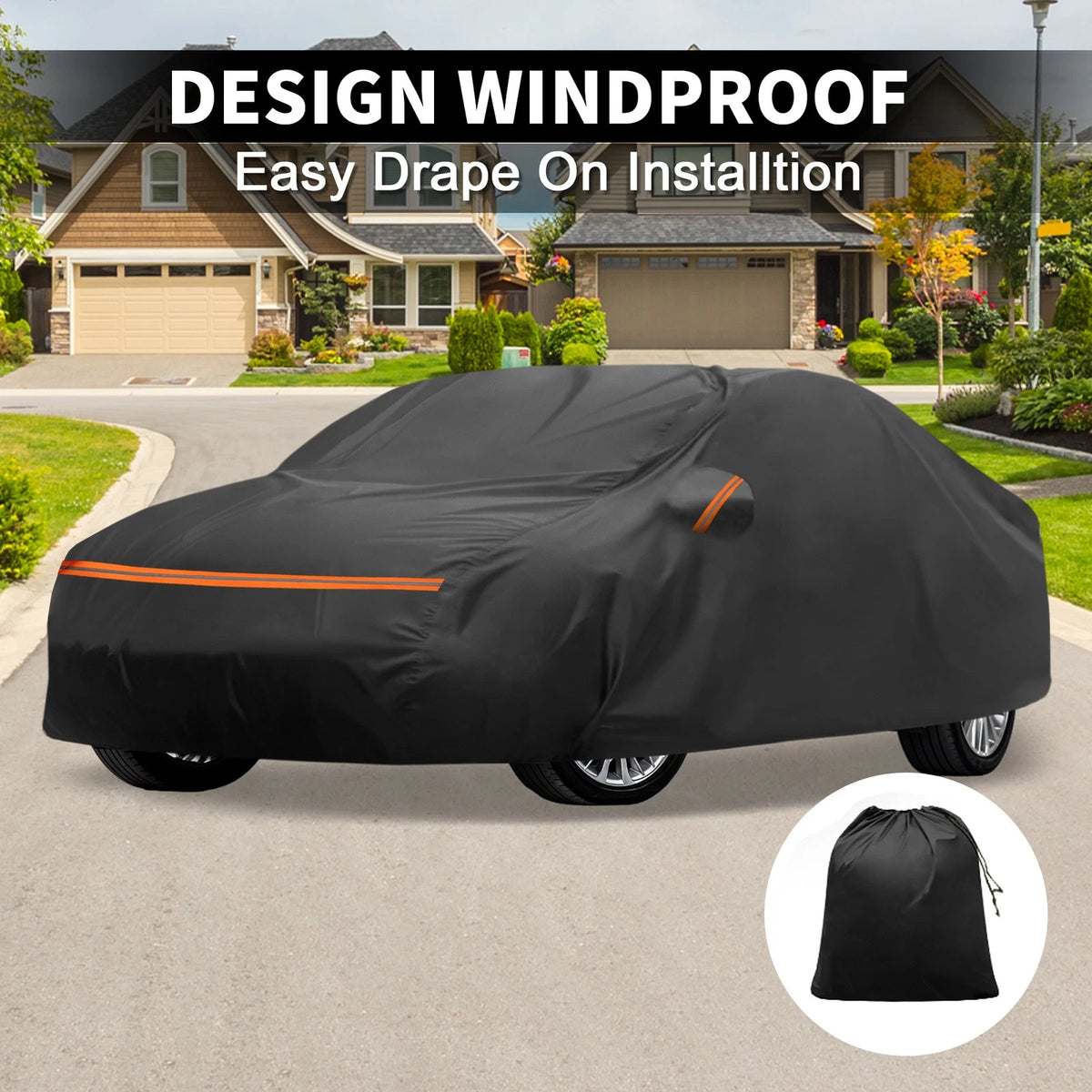 Waterproof PEVA Car Cover for Mazda 2 (2007–2022) with Zipper