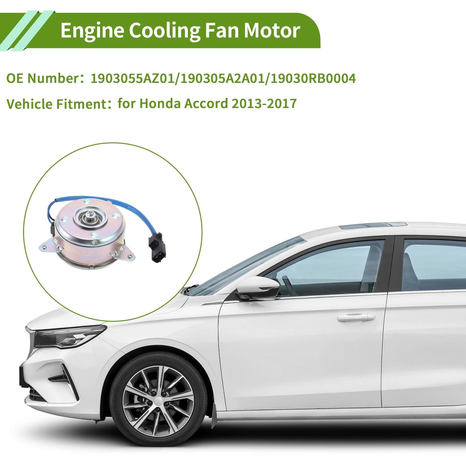 Radiator Fan Motor Replacement for Honda Accord 2013–2017 (2013-2017)