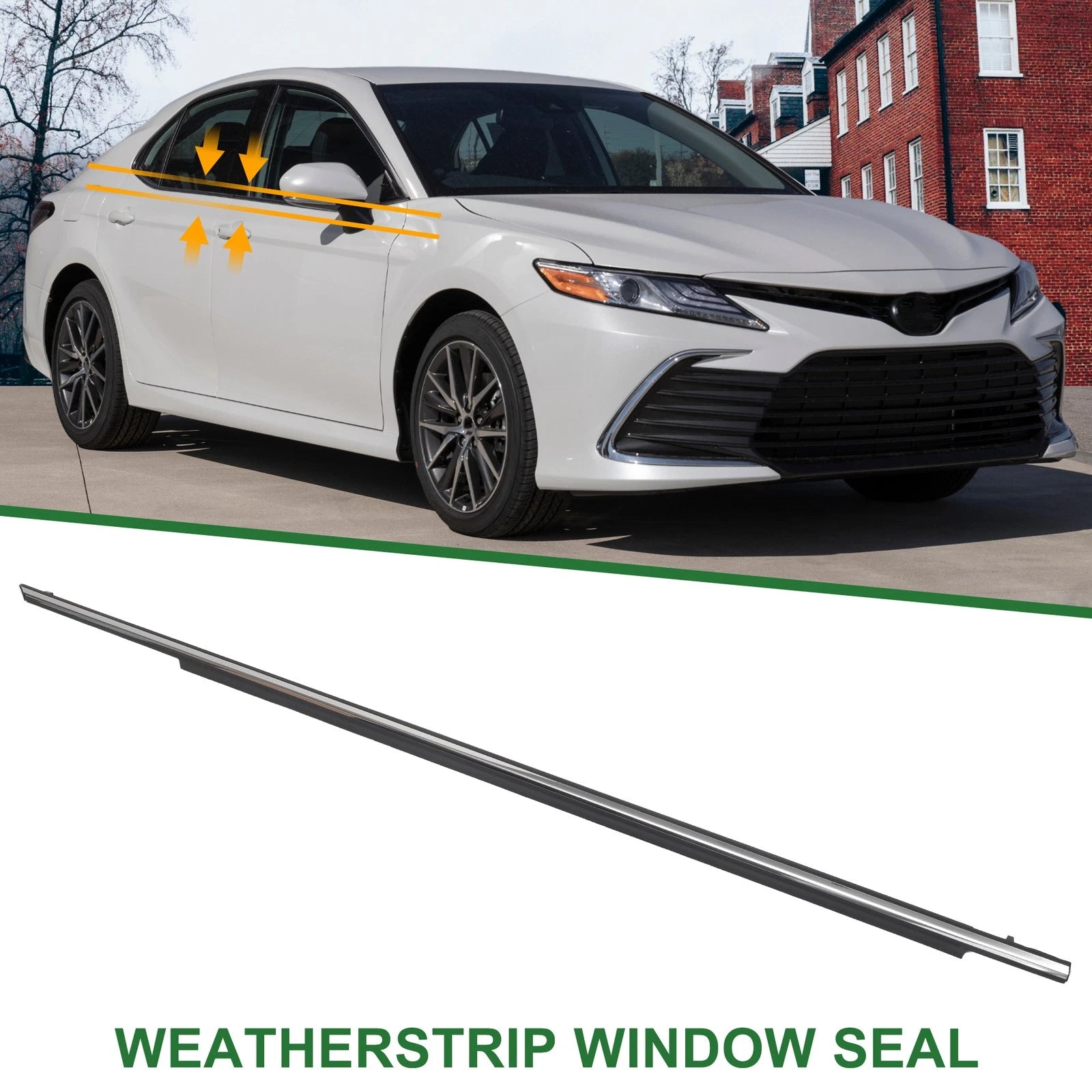 Front Right Window Weatherstrip Seal Replacement for Toyota Camry (2007–2011)