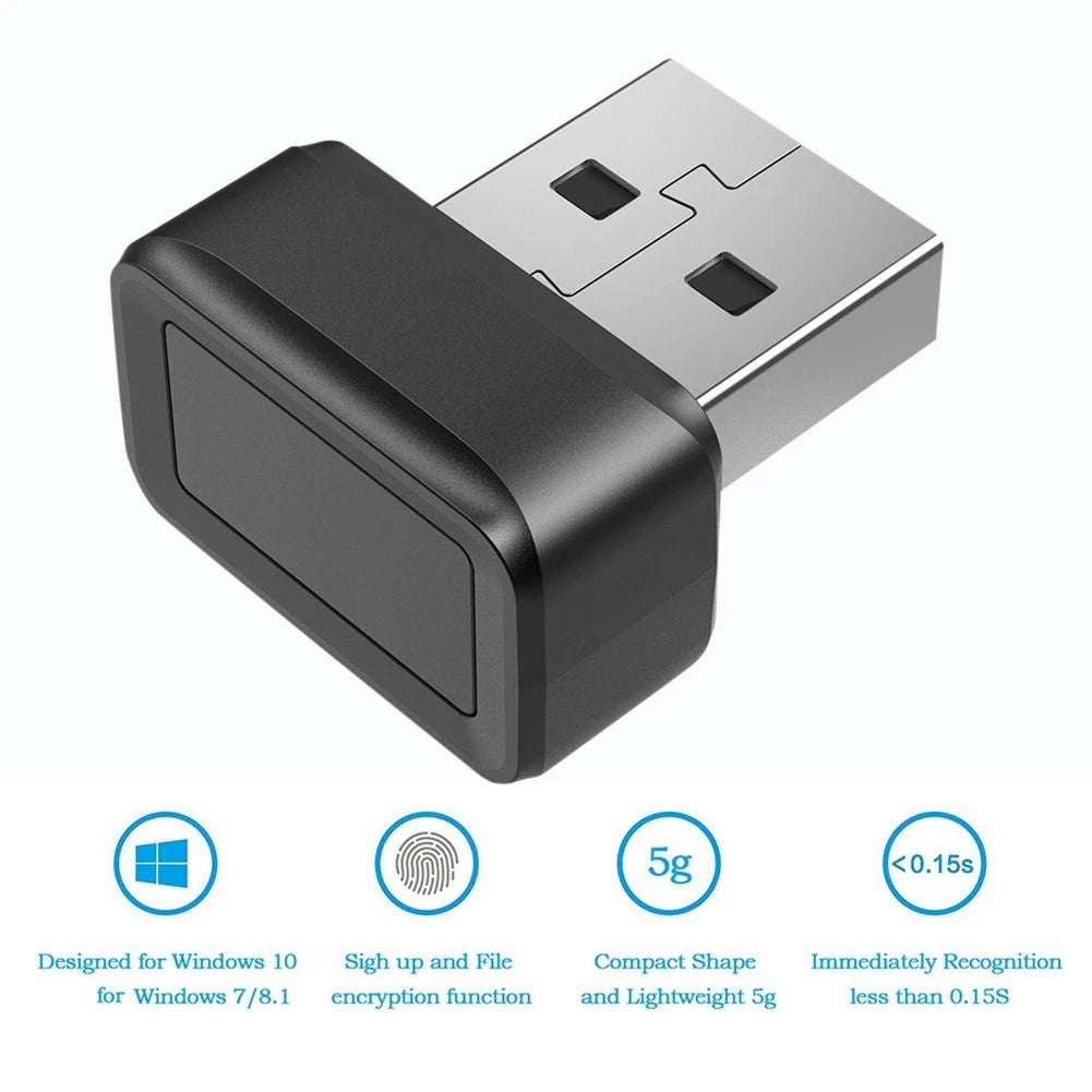 360 Degree Touch USB Fingerprint Reader Biometric Device