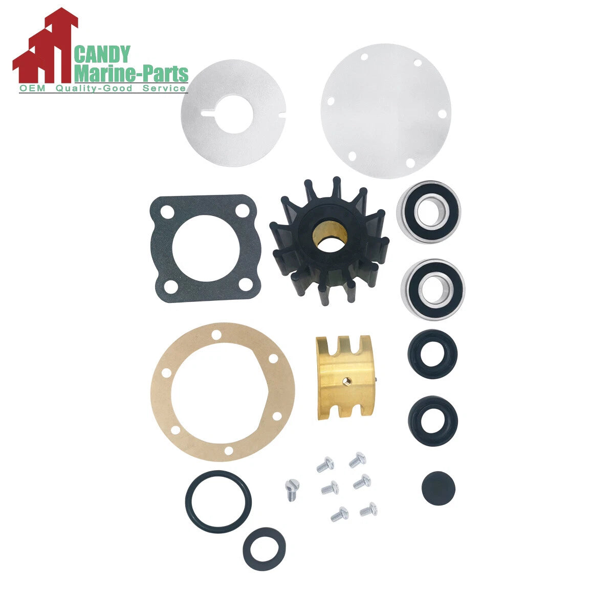 Major Repair Kit for Jabsco Pump 5850-0001 (Includes Impeller, Gaskets, Bearings)