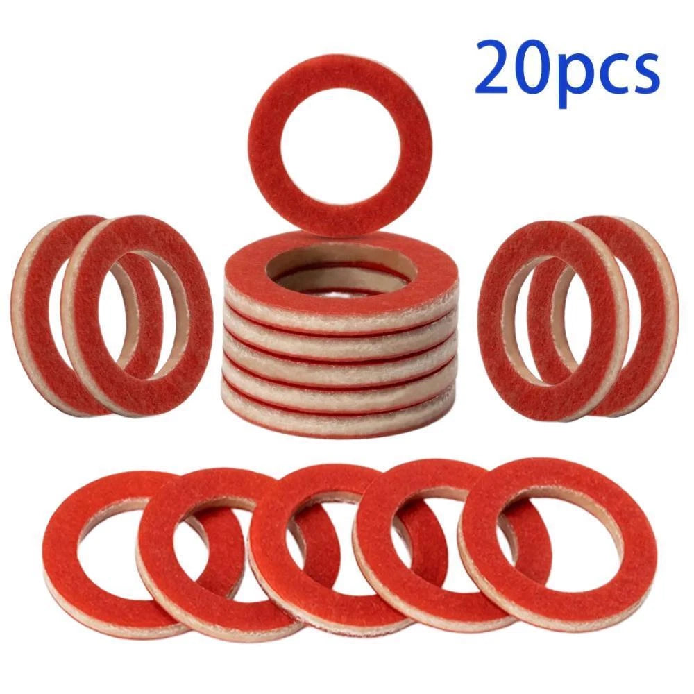 20X Lower Unit Oil Drain Gasket for Yamaha (Replaces 90430-08020, 90430-08003)