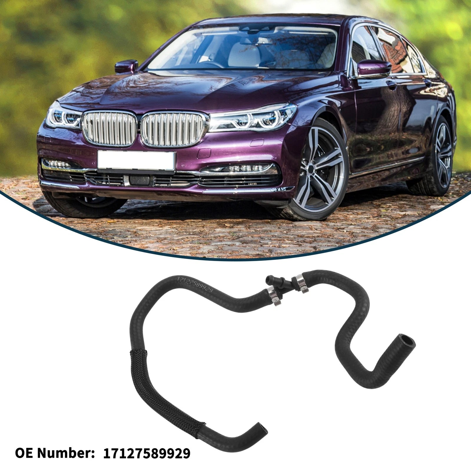 Radiator Hose Plastic Coolant Pipe for BMW 760Li (2007–2015)
