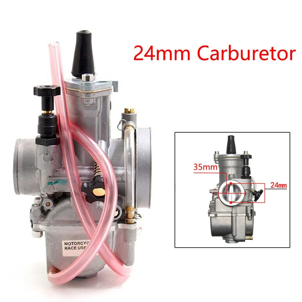 24mm Carburetor for PWK24 Keihin KOSO OKO Dirt Pit Bike ATV Go Kart