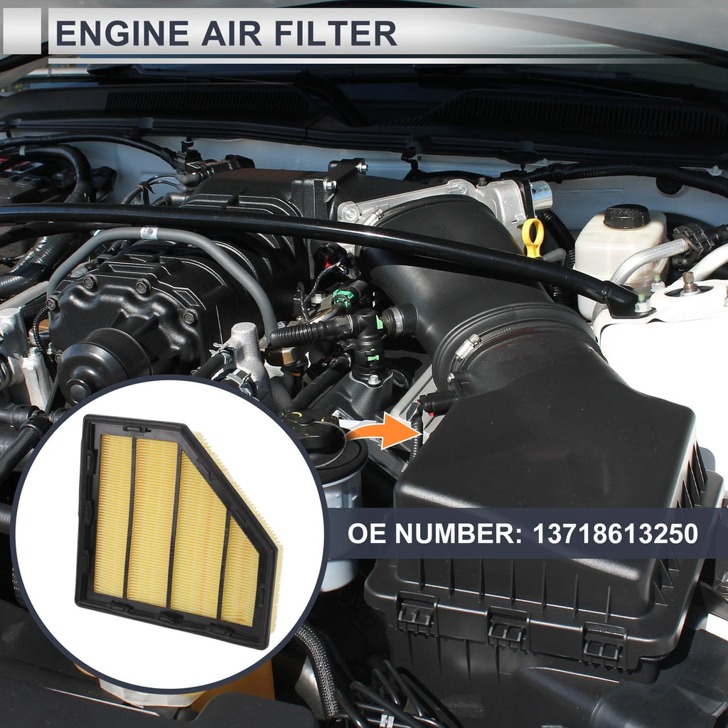 Engine Air Filter Replacement for BMW 530i Base 2.0L (2018–2020)