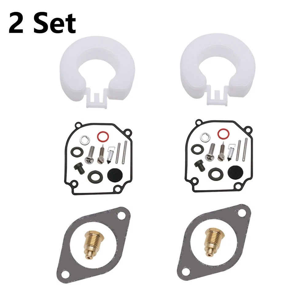 2X Carburetor Rebuild Kit for Yamaha Outboard 75 80 90HP (2T) 6H1-W0093-01-00