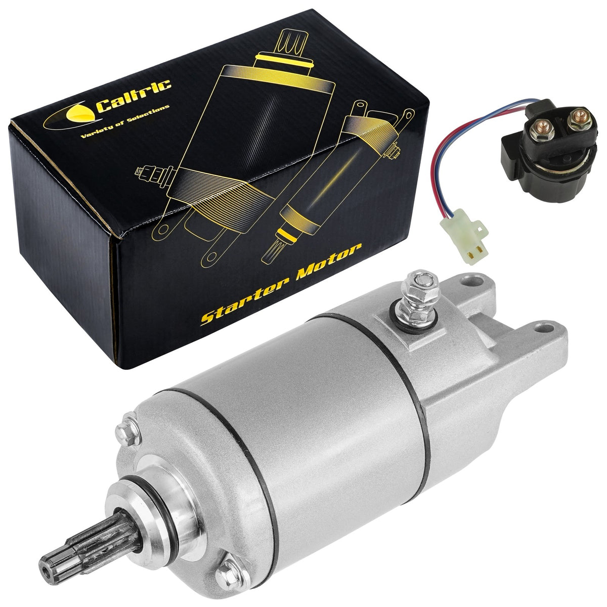 Starter with Relay Solenoid Replacement for Honda TRX300 Fourtrax (1988–2000)