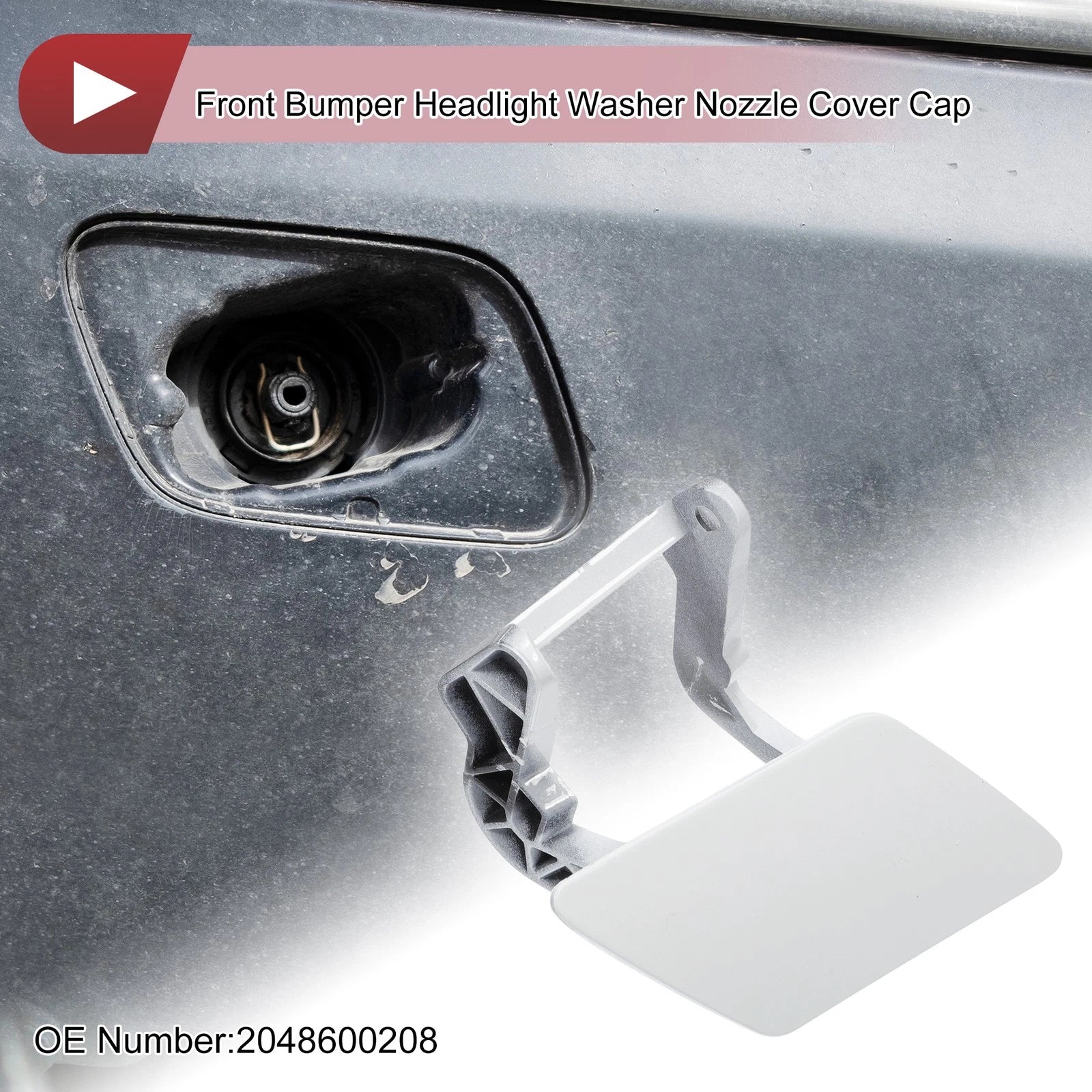 Washer Nozzle Cover Cap Front Right for Mercedes-Benz GLK350 (2010–2015)