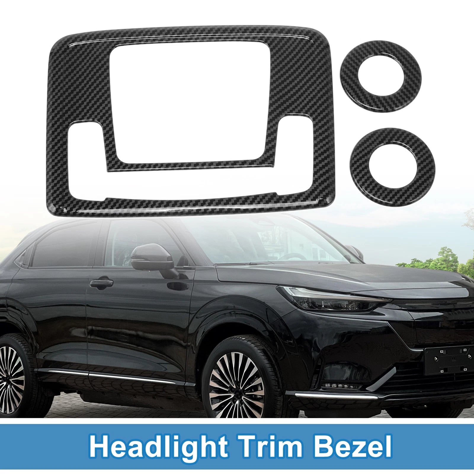 Car Back Row Headlight Trim Bezel Replacement for Honda HR-V (2021–2022)