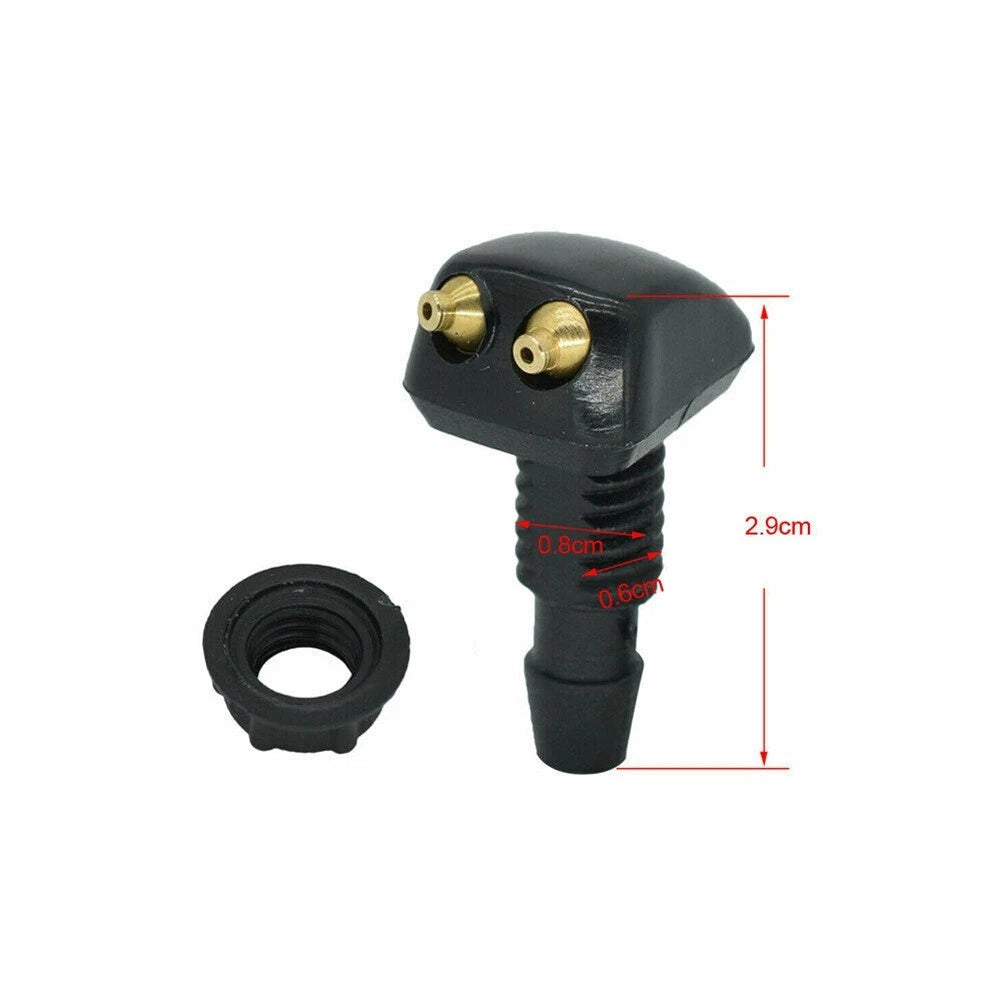 2X Adjustable Water Nozzle Washer for Windshield Wiper
